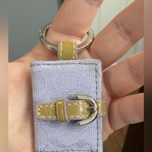 Lavender coach photo keychain